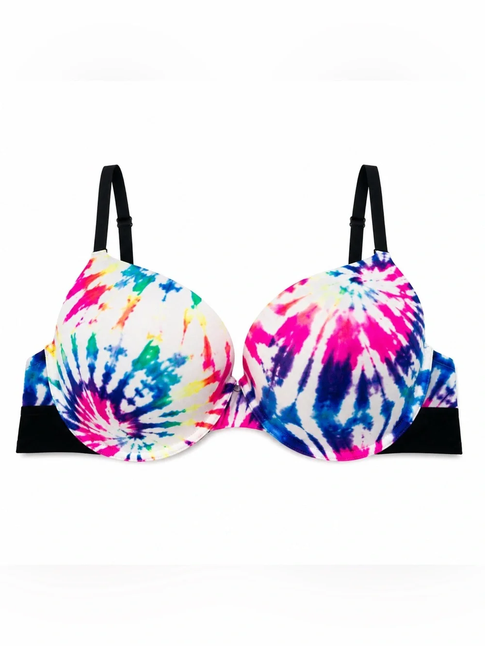 PINK Victoria’s Secret Wear Everywhere Push Up Bra women size 34D Tie Dye